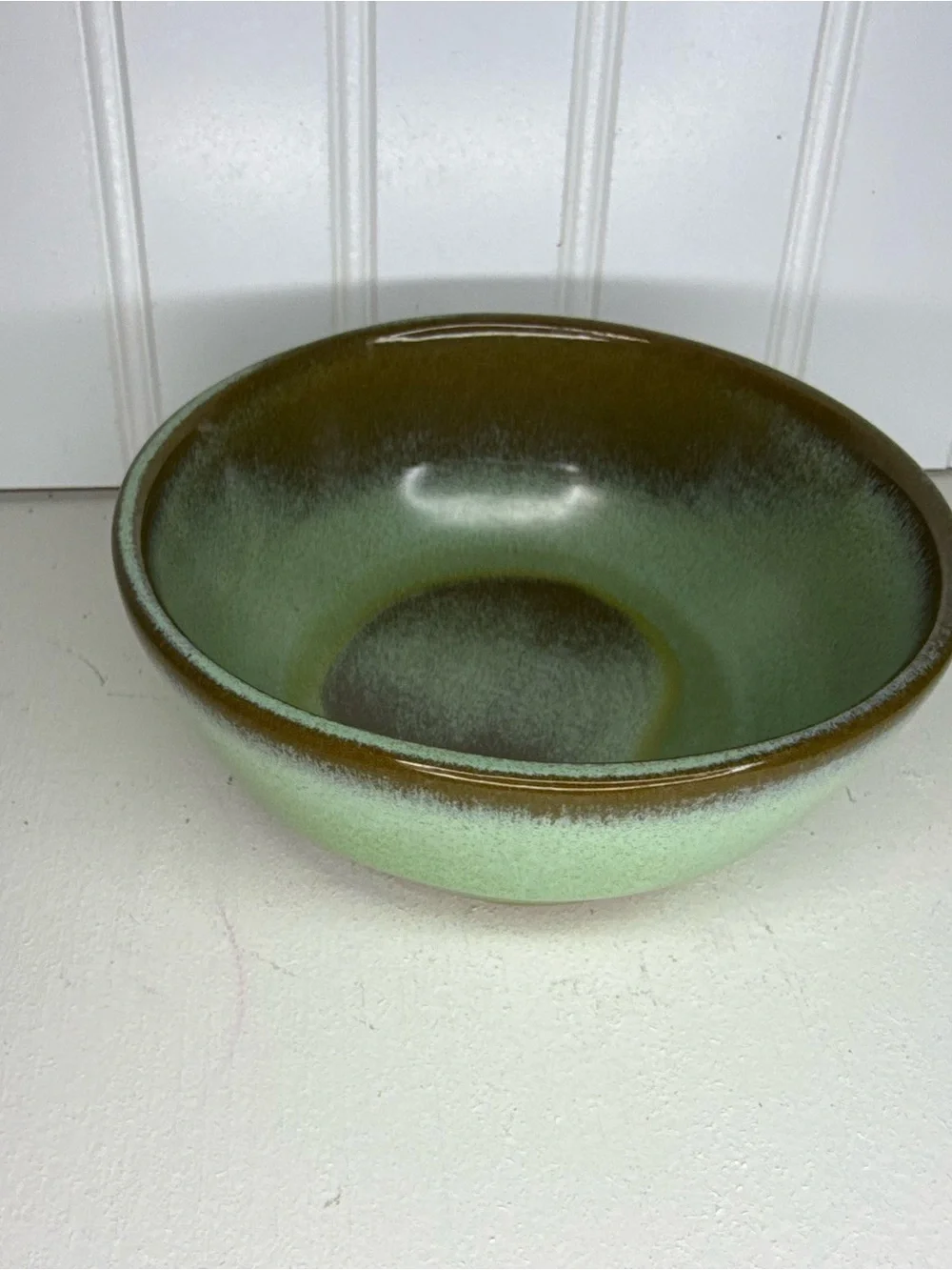 Vintage Frankoma Pottery 6X Prairie Green Westwind Dinnerware 14 oz Bowl